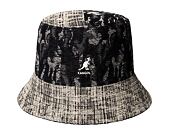 Klobouk Kangol - TRENDS PACK - Denim Mashup Bucket - Black Topstitch