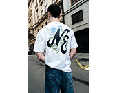 Triko New Era - Floral Graphic Oversized Tee - White