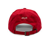 Kšiltovka 8by8 - Dadcap - "coffee, because adulting is hard" - Cranberry