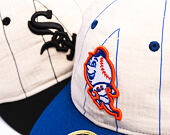 Kšiltovka New Era - MLB Retro Linen Pinstripe 59FIFTY Retro Crown - NY Mets - Mr. Met - Off White
