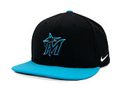 Kšiltovka Nike - Dri-Fit Pro - Miami Marlins - Black 00A/Light Current Blue