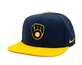 Kšiltovka Nike - Dri-Fit Pro - Milwaukee Brewers - Midnight Navy 44B/Amarillo 78H