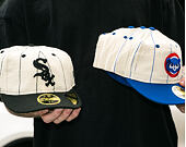 Kšiltovka New Era - MLB Retro Linen Pinstripe 59FIFTY Retro Crown - Chicago White Sox - Team Color