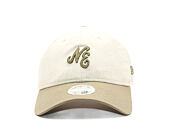 Dámská Kšiltovka New Era - Branded Linen 9TWENTY - Stone / New Olive