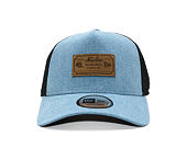Kšiltovka New Era - Branded Denim Leather Patch 9FORTY A-Frame Trucker - Navy