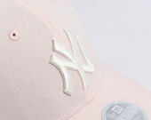 Dámská Kšiltovka New Era - MLB Linen 9FORTY - NY Yankees - Blush Pink