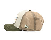 Kšiltovka New Era - Branded Wild West Patch 9FORTY M-CROWN A-Frame Trucker - New Olive / Stone