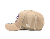 Kšiltovka New Era - NBA Felt Patch 9FORTY M-CROWN A-Frame Trucker - LA Lakers - Camel