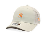 Dětská Kšiltovka New Era - MLB Homefield 9FORTY Trucker - NY Yankees - Stone / Orange