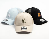 Kšiltovka New Era - MLB Midi Homefield 9FORTY Trucker - NY Yankees - Stone / New Olive