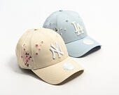 Dámská Kšiltovka New Era - MLB Floral Icon 9FORTY - NY Yankees - Cream / White