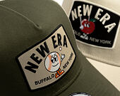 Kšiltovka New Era - Branded Summer Patch 9FORTY A-Frame Trucker - New Olive