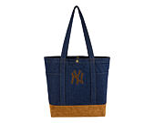 Taška New Era - MLB Suede Denim Tote - NY Yankees - Navy