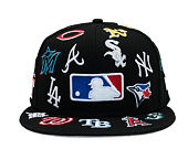 Kšiltovka New Era - MLB All Over Logo 59FIFTY - Black