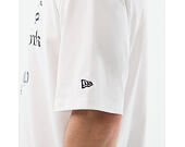 Triko New Era - Branded Oversized Graphic Tee - White