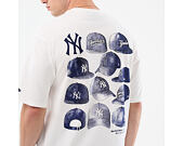 Triko New Era - MLB Cap Graphic Oversized Tee - NY Yankees - White
