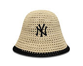 Dámský Klobouk New Era - MLB Explorer Bucket Explorer Bucket - NY Yankees - Stone / Black