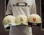 Kšiltovka New Era - MLB Side Script 9FORTY M-CROWN - LA Dodgers - Cream / Pastel Green