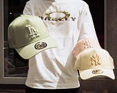 Kšiltovka New Era - MLB Outline 9FORTY A-Frame Trucker - NY Yankees - Cream / Orange