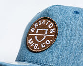 Kšiltovka Brixton - Crest C Mp Snapback - Medium Rinse Denim