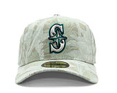 Kšiltovka New Era - MLB Three Looms "Leafy Palm" 59FORTY A-Frame - Seattle Mariners - Stone