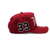Kšiltovka Mitchell & Ness - Player Script Hwc - NBA - Chicago Bulls - Scottie Pippen - Red