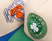 Kšiltovka Mitchell & Ness - Off Tilted - NBA - Boston Celtics - Off White