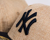 Kšiltovka New Era - MLB "Summer Twine" 59FIFTY - NY Yankees - Team Color / Open Market Tan