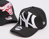 Kšiltovka New Era - MLB "Oversize Tilt" 9FORTY A-Frame - NY Yankees - Steel