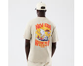 Triko New Era - Branded Food Character Oversized Tee - Stone
