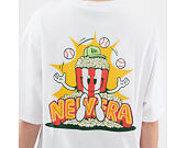 Triko New Era - Branded Food Character Oversized Tee - White