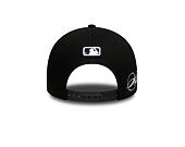 Kšiltovka New Era - MLB Side Script 9FORTY M-CROWN - Chicago White Sox - Black