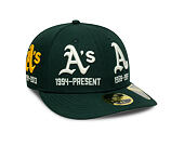 Kšiltovka New Era - MLB IMAGE DROP All-Over 59FIFTY Low Profile - Oakland Athletics - Green