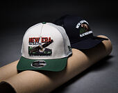 Kšiltovka New Era - Branded Graphic 9FORTY M-CROWN A-Frame Trucker - Cream / Cilantro Green