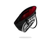 Taška Sprayground - Black And White Drip Check Shark Tote