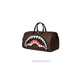 Taška Sprayground - Sharks In Paris Wtf Bubble Brown Check Duffle