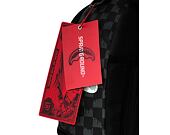 Batoh Sprayground - Black And White Drip Check Shark Backpack