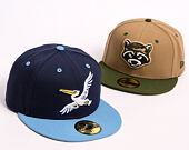 Kšiltovka New Era - MiLB Theme Nights 59FIFTY - Myrtle Beach Pelicans - Pelican - Navy / Sky Blue