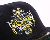 Kšiltovka New Era - MiLB Theme Nights 59FIFTY - Durham Bulls - Gold Crest - Navy