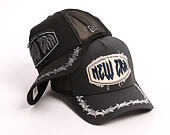 Kšiltovka New Era - Branded Distressed Patch 9FORTY A-Frame Trucker - Steel