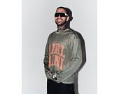 Triko s dlouhým rukávem Karl Kani - Stencil Mesh Boxy Longsleeve - Olive