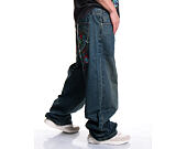 Kalhoty Ed Hardy - Mens Fireball Dragon Dirty Wash Xxtra Denim Trousers Jeans - Green Tint