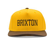 Kšiltovka Brixton - Homerun Snapback - Golden Hour/Walnut Brown