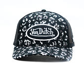 Dámská Kšiltovka BASEBALL AVEC ALLOVER LEOPARD FOIL ARGENT ET PATCH VD