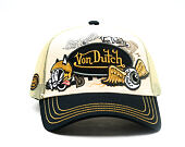 Kšiltovka Von Dutch - Trucker - Patch & Print - Black / White