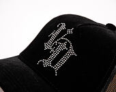 Dámská Kšiltovka Von Dutch - Baseball - Velvet Rhinestone Logo - Black