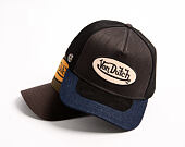 Kšiltovka Von Dutch - Trucker - Denim Visor Patch Premium - Black / Navy