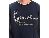 Mikina Karl Kani - Signature BRK Insert Oversized Crew - Blue