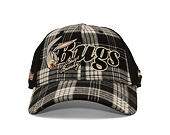 Kšiltovka Capslab - Looney Tunes Trucker - Bugs Bunny Script Checkered - Black / White