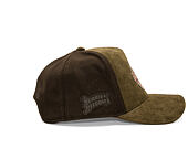 Kšiltovka Capslab - Looney Tunes Trucker - Bugs Bunny Logo Peek Suede - Olive / Brown